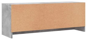 betonszürke szerelt fa TV-szekrény 102x30x37,5 cm