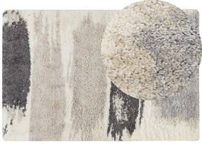 Fehér és szürke hosszú szálú szőnyeg 200 x 300 cm MARTUNI Beliani