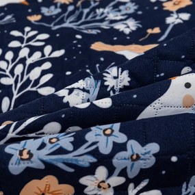 Ágytakaró DENIM BIRDS, kék Méret: 220 x 240 cm