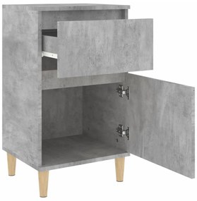 2 db betonszürke éjjeliszekrény 40 x 35 x 70 cm