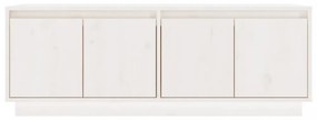 fehér tömör fenyőfa TV-szekrény 110x34x40 cm