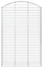 íves horganyzott vas gabion kosár 150x50x220/240 cm