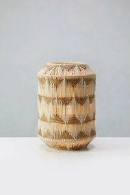 Natúr színű asztali lámpa textil-juta búrával (magasság 35 cm) Ano – Markslöjd