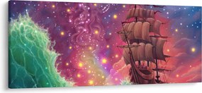 Kép - Hajó űr égbolttal (120x50 cm)