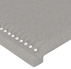4 db világosszürke szövet fejtámla 72 x 5 x 78/88 cm