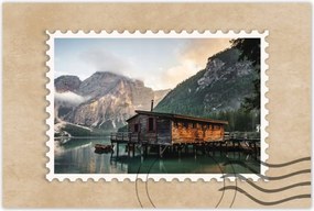 Poszterek 120x80 Hegyi kikötő Csónakok