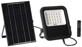 Kanlux Kanlux 36606 - LED Reflektor napelemes panellel és érzékelő 10W/10000 mAh 3,2V IP65 + távirányító KX2505