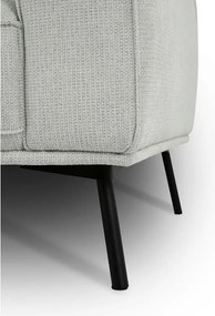 Világosszürke zsenília sarokkanapé (bal oldali-L alakú) Amsterdam – Scandic