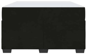 Ágykeret matraccal matracmal Fekete 120 x 200 cm Bársony