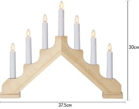 Világosbarna fénydekoráció Ada – Star Trading