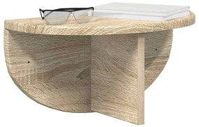 vidaXL Falpolc Falra szerelhető Sonoma tölgy 38 x 19 x 19 cm Faanyag