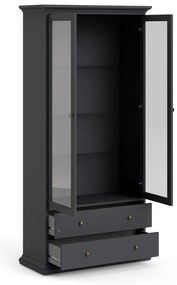 Szürke tálalószekrény 96x201 cm Paris – Tvilum