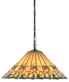 Endon 64194 - Tiffany JAMELIA láncos csillár 3xE27/60W/230V, átmérő 50 cm