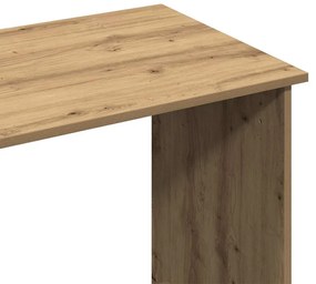 kézműves tölgy színű szerelt fa íróasztal 102x50x75 cm