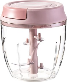 Kézi Aprító Élelmiszer Szeletelő – Nagy Aprító Rózsaszín 1000ML