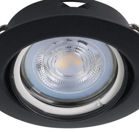 Eglo 901755 - KÉSZLET 3x LED Beépíthető lámpa FAVAZZINA 1xGU10/4W/230V fekete