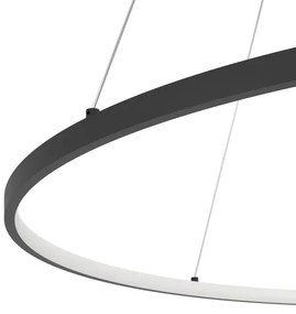 Eglo 901637 - LED Dimmelhető csillár zsinóron PARRUTA LED/40W/230V fekete + távirányító