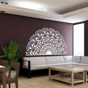 Modern, félig fából készült mandala falra | MENSIS