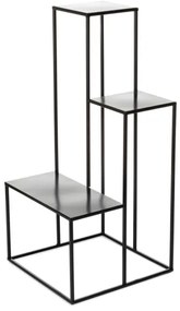 KASKADA virágtartó állvány 85x40 cm fekete