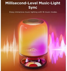 Govee - LED RGBW dimmelhető asztali lámpa beépített hangszóróval LED/36W/12V Wi-Fi
