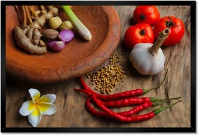 Poszterek keretben 60x40 Konyha Orient Fűszerek