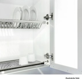 Edényszárító felső szekrénybe, rozsdamentes acél, KAPIO TYP 2
