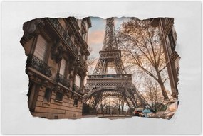 Poszterek 120x80 Eiffel-torony PĂĄrizs utca