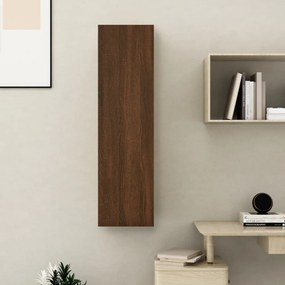 barna tölgy falra szerelhető TV-szekrény 30,5x30x110 cm