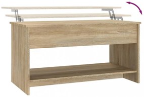 sonoma tölgy színű szerelt fa dohányzóasztal 102x50x52,5 cm