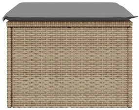 vidaXL bézs polyrattan kerti szék párnával 55 x 55 x 37 cm