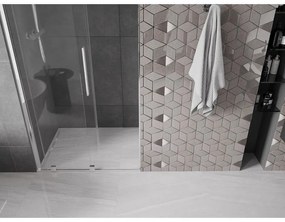 Mexen Velar, nyitható tolóajtó 120x200 cm, 8mm átlátszó üveg, króm profil, 871-120-000-01-01