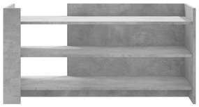 Betonszürke szerelt fa dohányzóasztal 100 x 50 x 50 cm