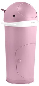 Rózsaszín műanyag szemetes pelenkákhoz 25 l Whale – Kindsgut