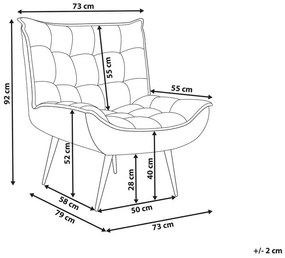 Mentazöld fotel ALVESTA Beliani