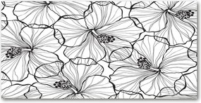 Fotó üvegkép Hawaii virágok 140x70