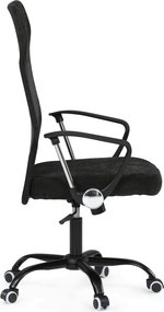 KA-W3109 fekete szövet irodai szék hinta mechanizmussal
