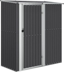 vidaXL antracitszürke horganyzott acél kerti fészer 180,5x97x209,5 cm