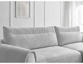 Világosszürke sarokkanapé Aden – Bobochic Paris