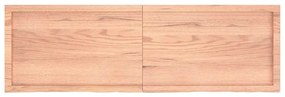 világosbarna kezelt tömör fa fürdőszobai pult 160x50x(2-4) cm
