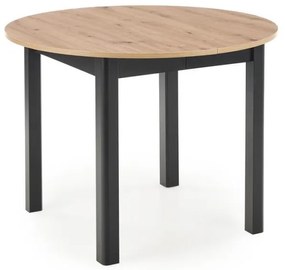 Étkezőasztal CALMIO artisan tölgy/fekete