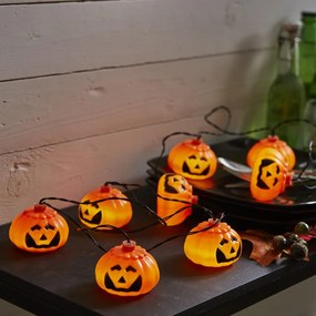 Elemmel működő fényfüzér, izzók száma 8 db, hosszúság 210 cm Halloween – Star Trading
