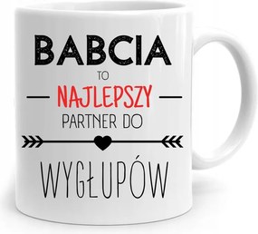 Nagymama Bögre Születésnapra Legjobb Partner fényképes nyomtatással