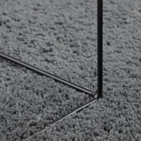OVIEDO antracitszürke rövid szálú szőnyeg 80 x 250 cm