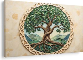 Kép – Fonott életfa (90x60 cm)