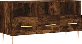 vidaXL füstös tölgy színű szerelt fa TV-szekrény 102 x 36 x 50 cm