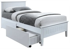 Zondo Egyszemélyes ágy 90 cm Minea (fehér) (ágyráccsal). 1016026
