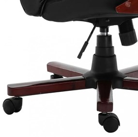 vidaXL fekete műbőr irodaszék