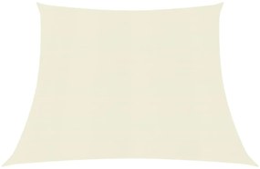 krémszínű HDPE napvitorla 160 g/m² 4/5 x 3 m
