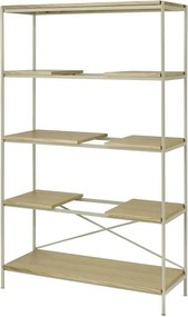 Natúr színű polcos állvány tölgyfa dekorral 105x170x40 cm Sukoya – Blomus