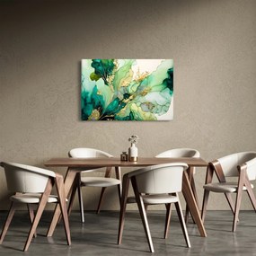 Kép - Zöld absztrakció (90x60 cm)